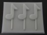 3554 Music Notes Chocolate or Hard Candy Lollipop Mold